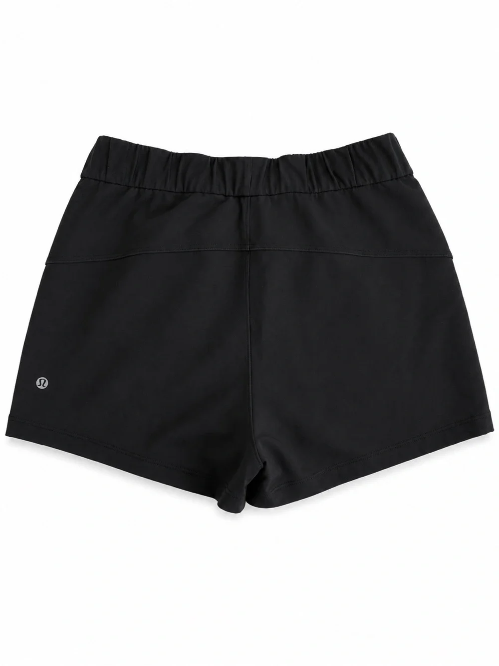 lululemon athletica Black Elastic & Drawstring Waist Athletic Shorts 8